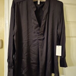 Eloquii Elegant Black Dress Blouse